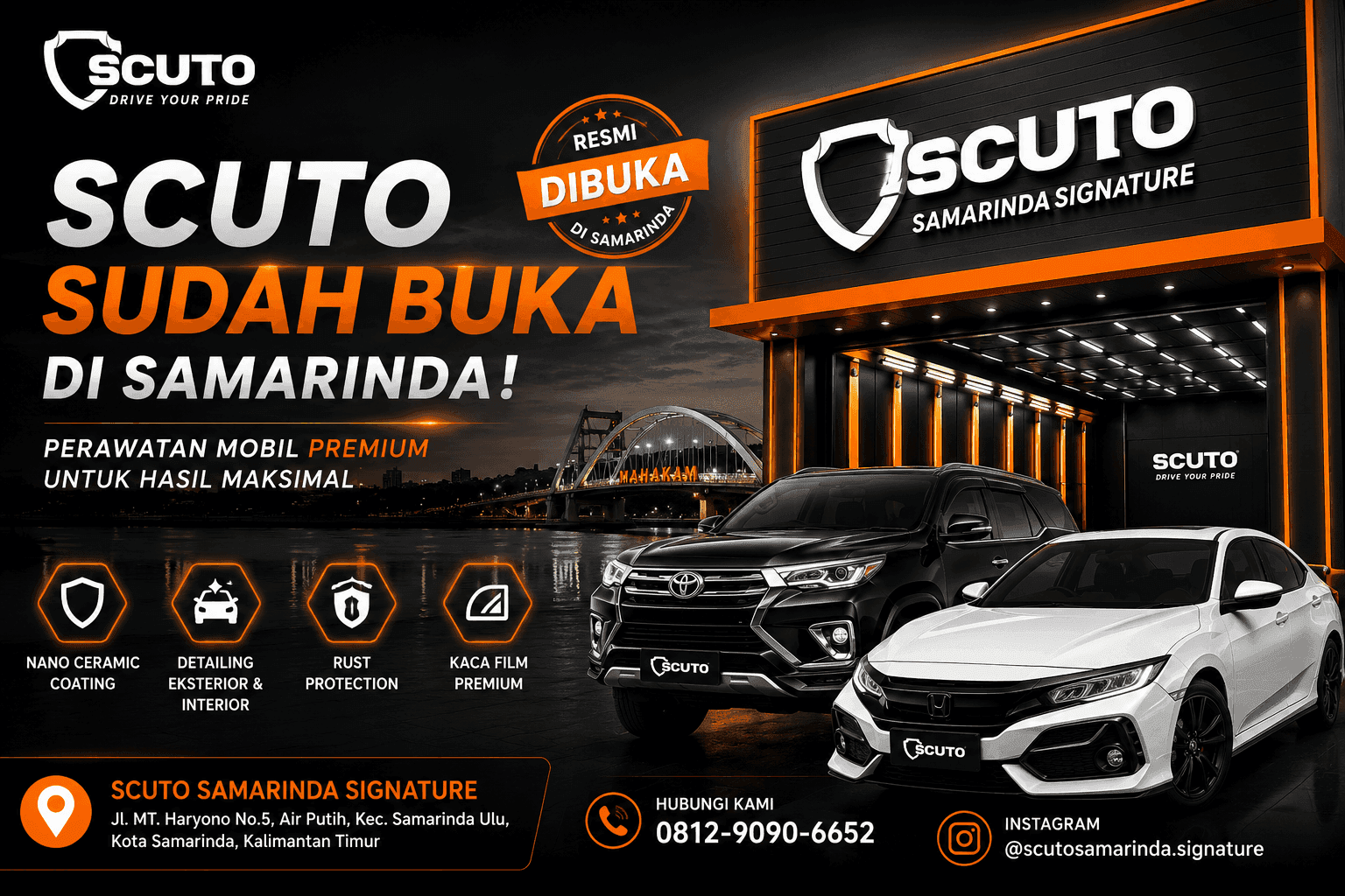 Mobil Kusam Karena Cuaca Samarinda? Kini Ada Scuto Samarinda Signature