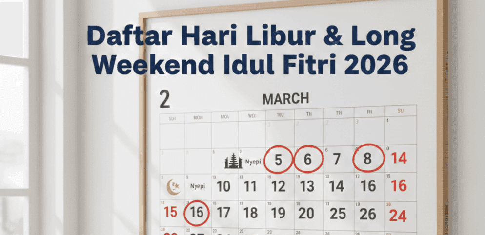 Daftar Hari Libur & Long Weekend Idul Fitri 2026