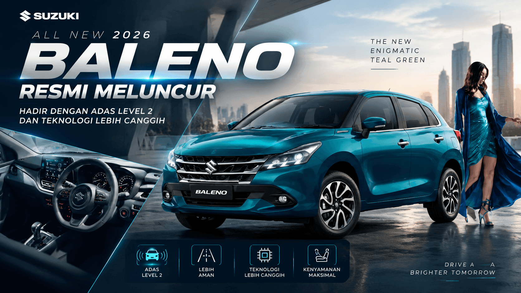 Suzuki Baleno Terbaru 2026 Resmi Meluncur, Kini Dibekali ADAS Level 2 dan Mesin Baru