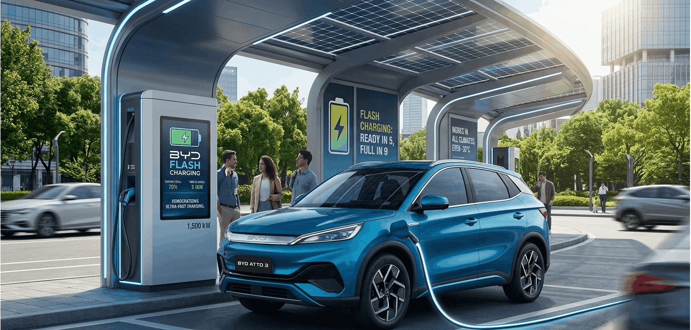 BYD Flash Charging: 5-Minute EV Power-Up is Here