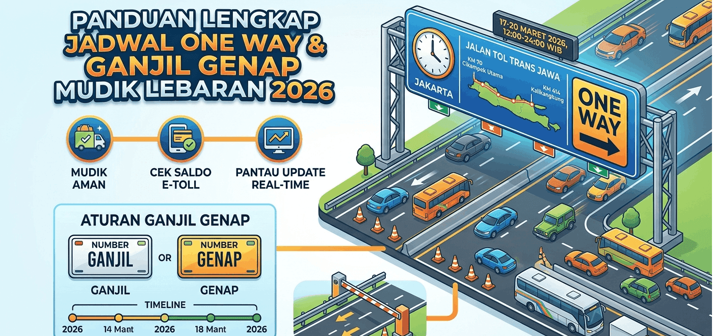 Catat! Ini Skema One Way & Ganjil Genap Mudik Lebaran 2026