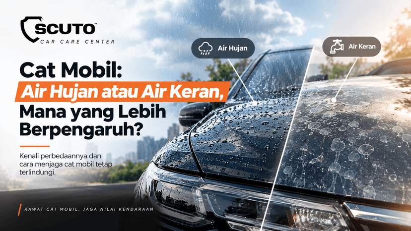 Air Hujan atau Air Keran, Mana yang Lebih Berpengaruh pada Cat Mobil?