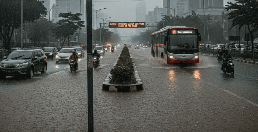 Hujan Lebat Diprediksi Hingga Akhir Pekan