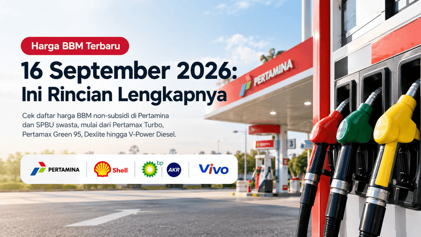 Harga BBM Terbaru 16 September 2026: Rincian Lengkap