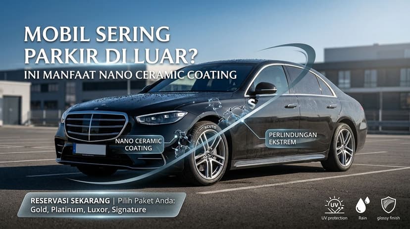 Mobil Sering Parkir di Luar? Ini Manfaat Nano Ceramic Coating