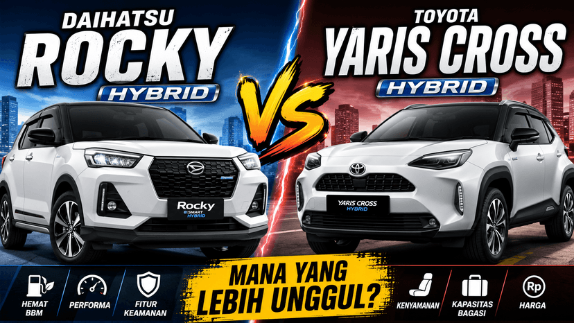 Daihatsu Rocky Hybrid vs Toyota Yaris Cross Hybrid