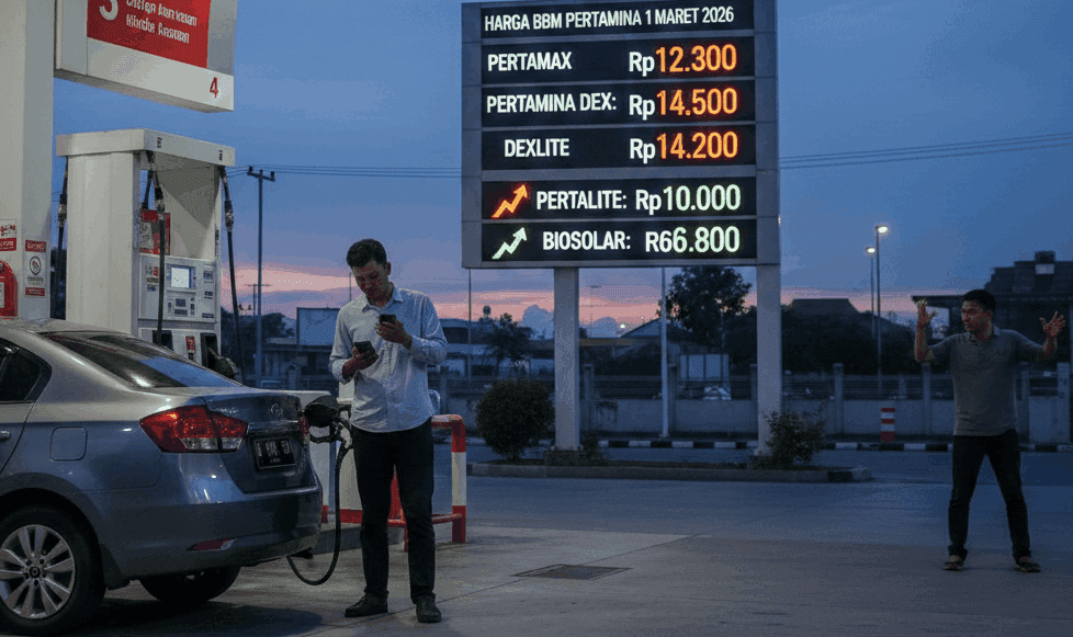 BBM Pertamina Mengalami Kenaikan Per 1 Maret 2026, Berikut Daftarnya