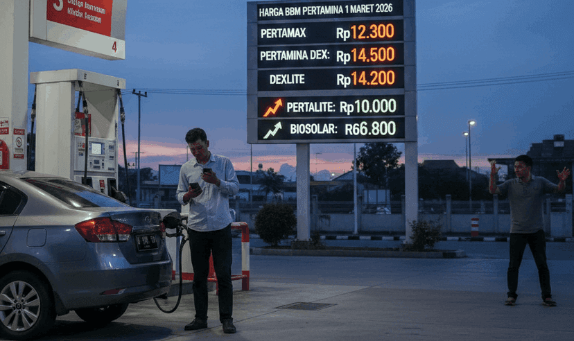 BBM Pertamina Mengalami Kenaikan Per 1 Maret 2026, Berikut Daftarnya